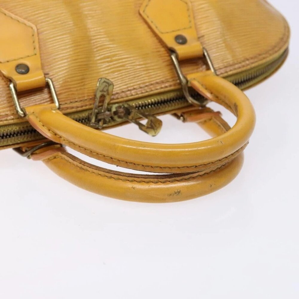 LOUIS VUITTON Epi Alma Hand Bag Yellow M52149 LV Auth BA5218 - Picture 8 of 16